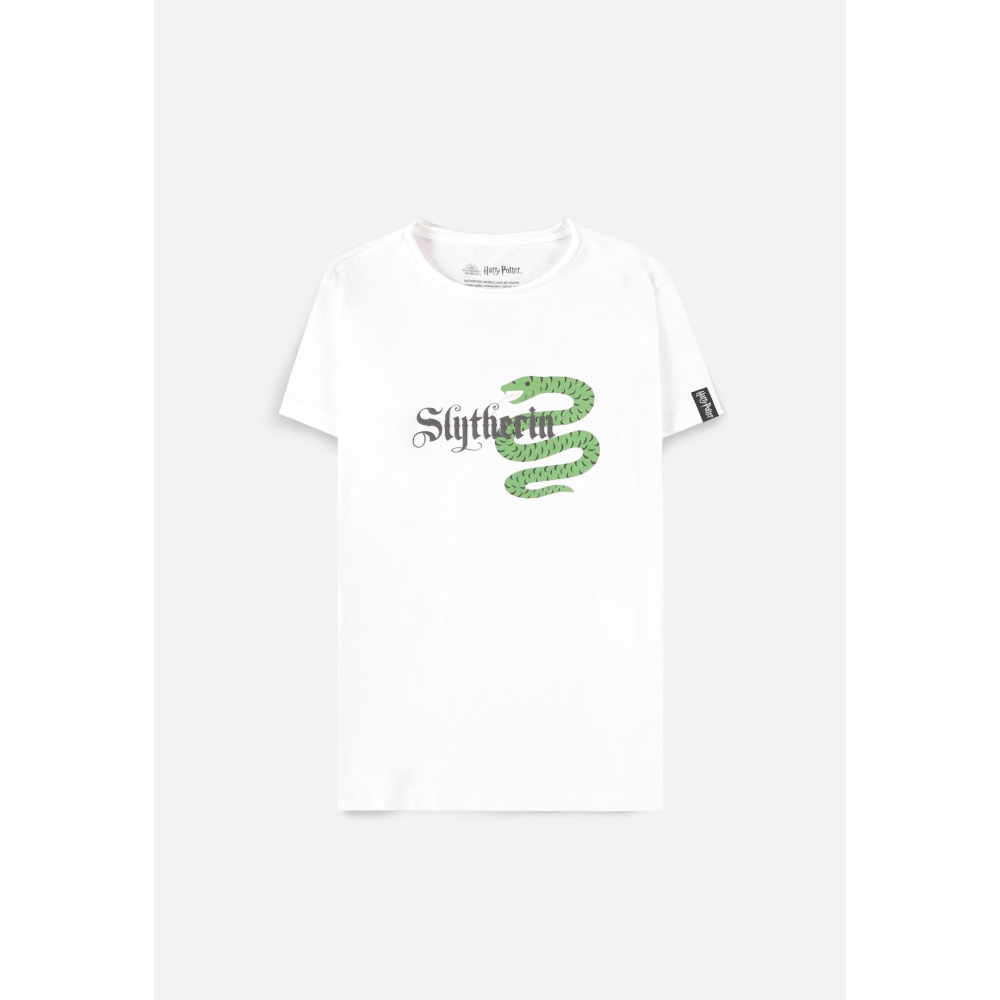 Harry Potter - Slytherin Tshirt Enfant - Blanc